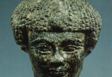 Cabeza estatua Senuseret I Diorita 11,1 cm Procedenia desconocida inv nº 2906 din XII