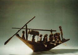 Maqueta de barca Madera 64 cm Tumba de Herischef-Hotep Abusir inv nº 38 din IX-X