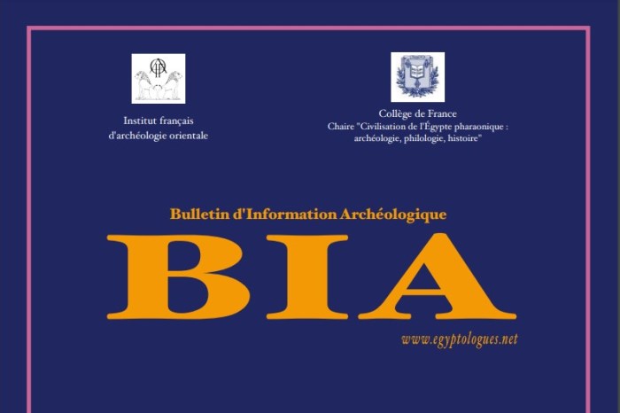 Bulletin d’Information Archéologique LXIV