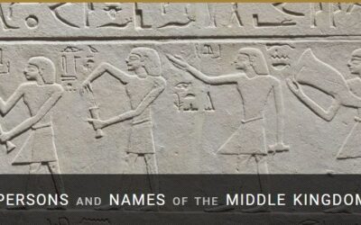 Base de datos: “Persons and Names of the Middle Kingdom”