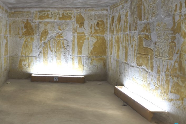 Paseo virtual por la tumba de Maya y Merit