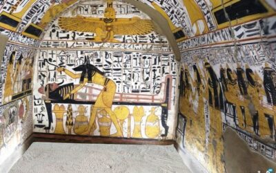 Paseo virtual por el extremo sur de la cámara funeraria de Nebenmaat