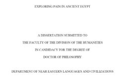 TESIS ONLINE: Exploring Pain in Ancient Egypt