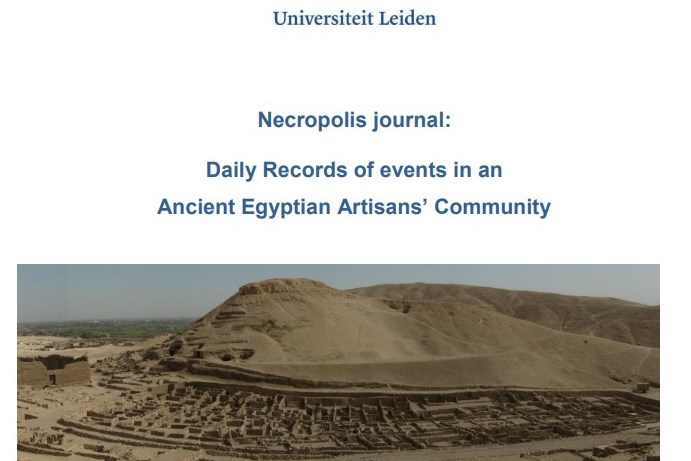 Tesis online: Daily Records of events in an Ancient Egyptian Artisans