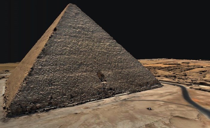 Una visita inmersiva en 3D e imágenes esféricas 360° a la Gran Pirámide de Guiza